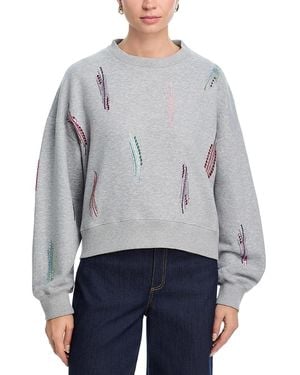Cinq À Sept Pailette Whirl Sweatshirt - Gray