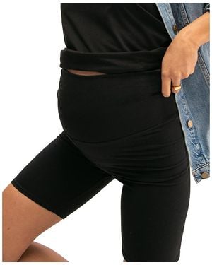 Hatch Collection Ultimate Maternity Over The Bump Bike Short - Black