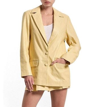 AS by DF Willow Leather Blazer - Natural