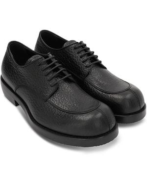 Dries Van Noten Dries Van Norten Leather Workwear Derby Shoes - Black