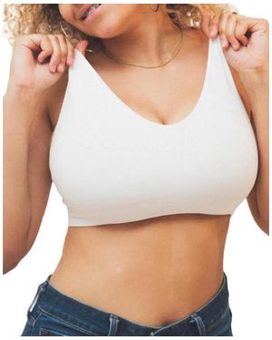 BRABAR Soft Supportive Day Bra With Back Closure - White