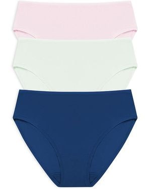 Natori Bliss Bare Hipster, Pack Of 3 - Blue