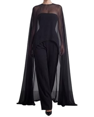 HEIRESS BEVERLY HILLS The Maxi Cape Top - Blue