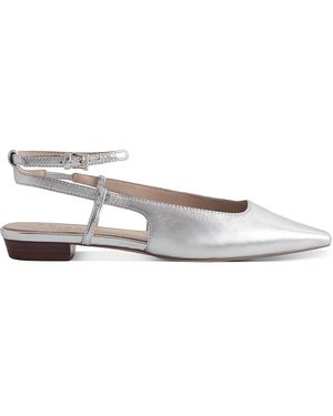 Reiss Freya Strappy Flats - White