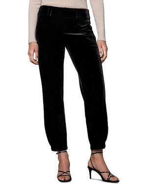 Sanctuary Sphere High Rise Velvet Pants - Black
