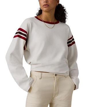 Faherty Throwback Cotton Long Sleeve Tee - Gray
