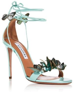 Aquazzura Papillon 105 Sandals - Green