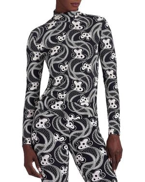 La DoubleJ Turtleneck Top - Multicolor