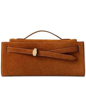 Veronica Beard Suede Clutch - Brown