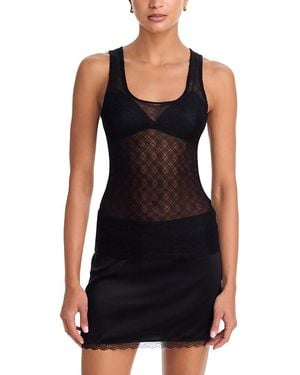 Aqua Textured Knit Tank - Black