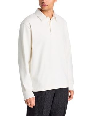 Studio Nicholson Cotton Jersey Rugby Polo - White