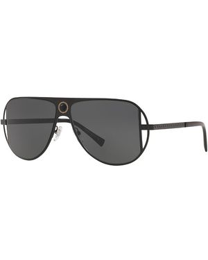 Versace Aviator Sunglasses, 57Mm - Grey