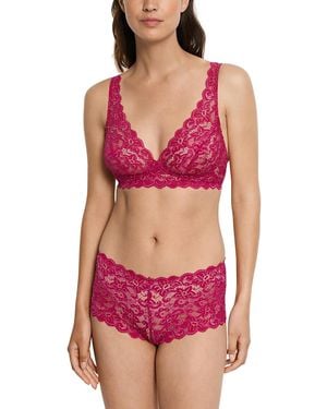 Hanro Luxury Moments All Lace Soft Cup Bra - Red