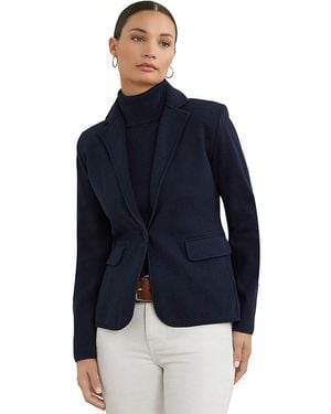 Ralph Lauren Sweater Knit Blazer - Blue