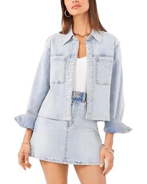 1.STATE Cropped Denim Jacket - Blue
