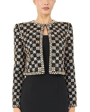 Jenny Packham Dahlia Crystal-Embellished Jacket - Black
