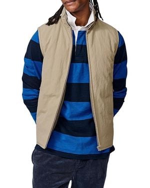 aubi Lancaster Lightweight Nylon Gilet - Blue