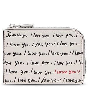 Kate Spade I Love You Mini Zip Card Case - Grey