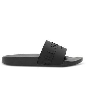 AllSaints Biggy Logo Slides - Black