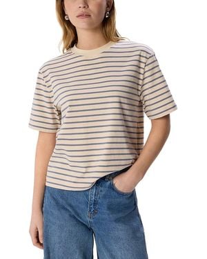 Whistles Cotton Relaxed Tee - Gray