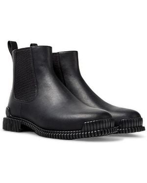 Camper Pix Leather Chelsea Boot - Black