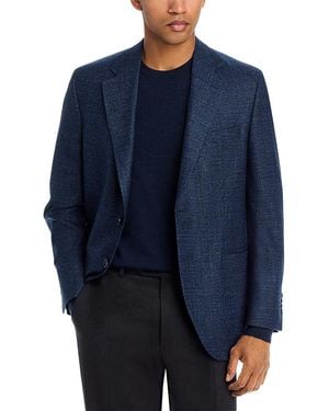 Peter Millar Melange Classic Fit Textured Solid Soft Jacket - Blue