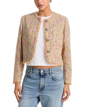 Aqua Tweed Blazer - Blue