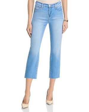 L'Agence Sada High Rise Slim Crop Jeans - Blue