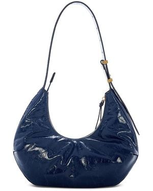 Rag & Bone Hudson Patent Leather Hobo Bag - Blue