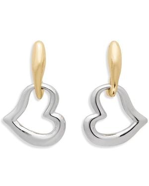 Kate Spade Amour Heart Drop Earrings - White