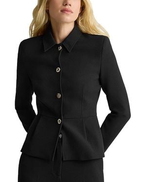 St. John Peplum Jacket - Black