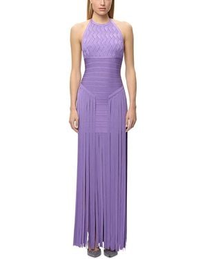 Hervé Léger The Spencer Gown - Purple