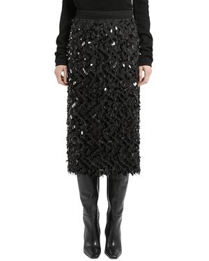 Marella Mllmemore Sequined Coupe Skirt - Black