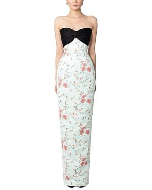 SAU LEE Mona Strapless Dress - White