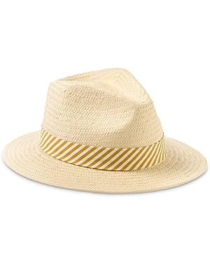 Rag & Bone Packable Straw Fedora - Natural