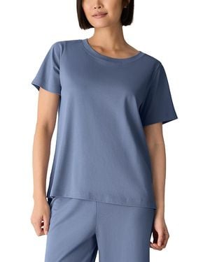 Eileen Fisher Jewel Neck Sleep Top - Blue