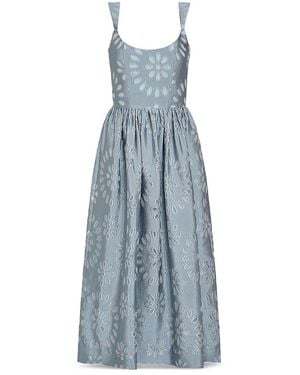 Markarian Apple Midi Dress - Blue