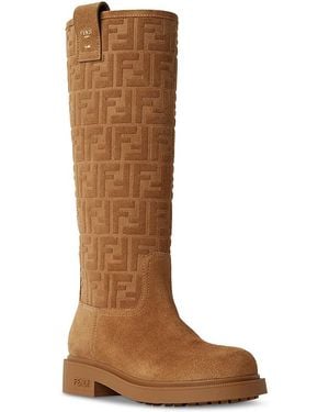 Fendi Filo Knee High Boot - Brown