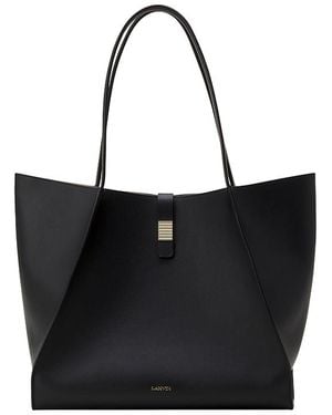 Lanvin Concerto Arpege Leather Tote Bag - Black