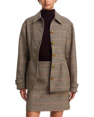 Veronica Beard Severine Single Breasted Jacket - Brown