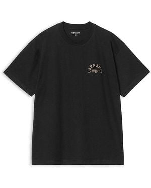 Carhartt Arch Logo Cotton Logo Crewneck T-Shirt - Black