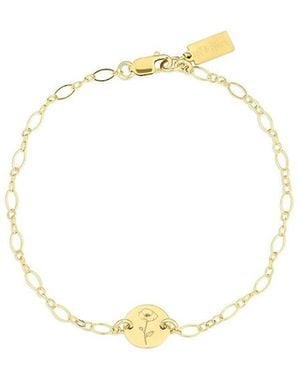 SET & STONES Lily Birth Flower Bracelet - Metallic