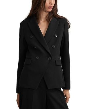 Reiss Double Breasted Blazer - Black