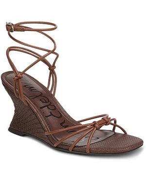 Sam Edelman Daxton Wedge Sandals - Brown