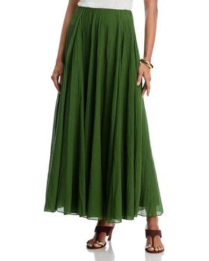 Vince Crinkle Maxi Skirt - Green