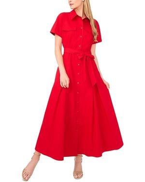 Ted Baker Shirt Dress With Self Belt - Red