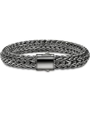 John Hardy Sterling Icon Dark Woven Link Bracelet, 10.5Mm - Black