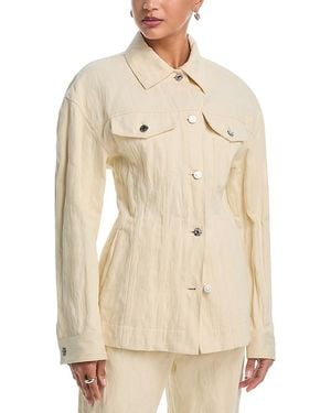 Helmut Lang Crinkled Trucker Jacket - Natural