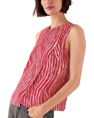 Whistles Zebra Layered Tank Top - Pink