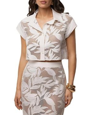 JLUXLABEL Bali Nights Embroidered Top - White